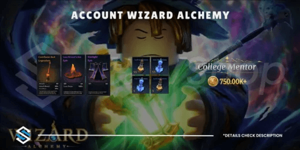 Akun Wizard Alchemy Ascend 8 Level 80