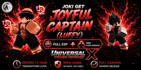 Joki Get Joyful Captain (Luffy Universal) + Bonus || Universal Tower Defense X (UTDX) ||