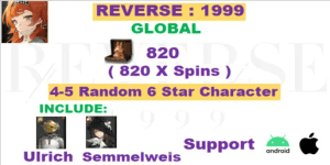 Gacha Account Reverse: 1999 Global Special Edition