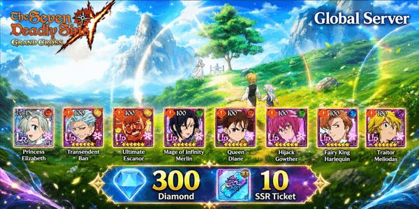 Gambar Product 7DS Seven Deadly Sins Grand Cross Platinum Edition Gacha Starter Account