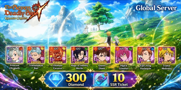 7DS Seven Deadly Sins Grand Cross Platinum Edition Gacha Starter Account