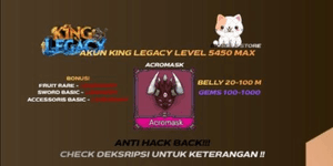 Akun King Legacy (LEVEL MAX) + ACROMASK