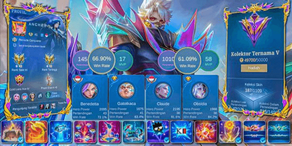 Gambar Product Luxury Cheap Mobile Legends Account