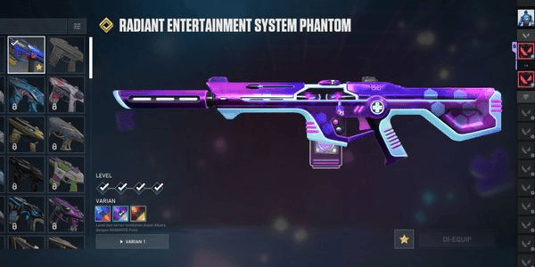 Gambar Product AKUN VALORANT PEMULA | PHANTOM SKIN RADIANT ENTERTAINMENT SYSTEM | UNLOCK ALL AGENT | RANK SILVER