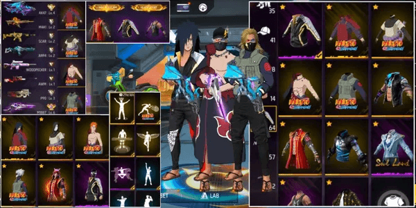 SMURF ACCOUNT AK47 LEVEL 6 FT SG2 5 | VAULT 64 | BUNDLE MADARA/PAIN/OROCHIMARU/KAKASHI | RED ANGEL PANTS