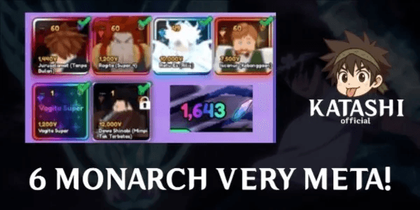 6 MONARCH VERY META + 1600RRS !! ICHIGO | ROGITA SUPER 4 | ICE QUEEN | ESCANOR | MADARA | VEGITA