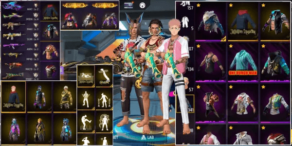 READY STOCK READY FOR BATTLE!!! | VAULT 341 | BUNDLE GENTENG" | AK47 LVL 4 | SG6 LVL 3 | SG2 TROMPET | KATANA LOBY ON
