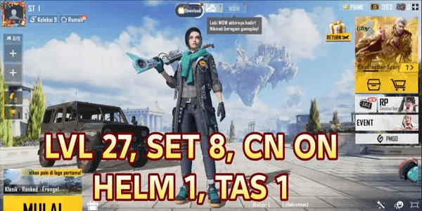 AKUN LEVEL 20+ PUBG MOBILE