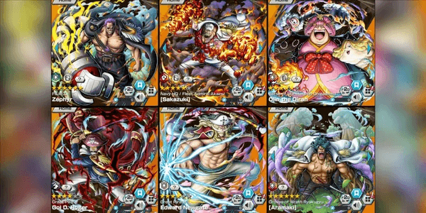 Account 5 Extreme | Zephyr EX Max | Akainu EX *5 | Big Mom EX V2 *5 | Roger EX V2 | Whitebeard EX | Aramaki Max [Android/iOS]