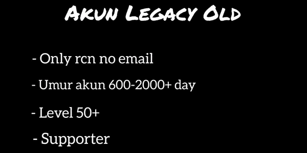 Account Level 20+ Email No