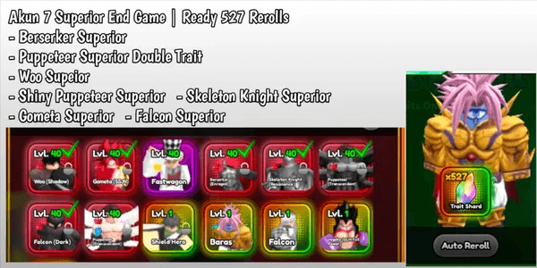 Anime Squadron Meta END GAME Account!