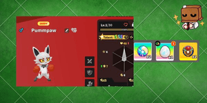 Evomon - SSS Shiny Pummpaw - starter level 10