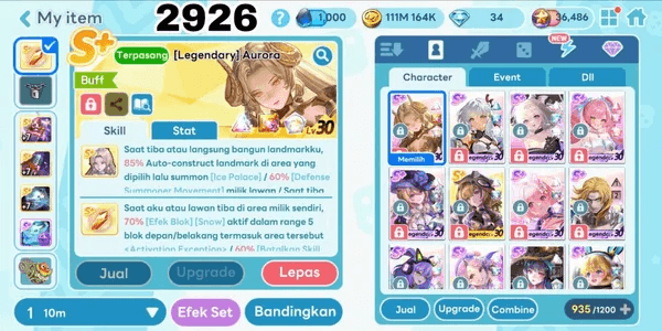 2926 - GETRICH ACCOUNT GG OP. LEGENDARY COSTUME AURORA. LEGENDARY COSTUME SOLAR. LEGENDARY COSTUME DAORIN. LEGENDARY COSTUME LOTTY, MALIA