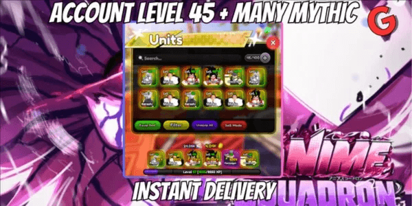 Level 45+ Account | Random Mythic | Instant Delivery