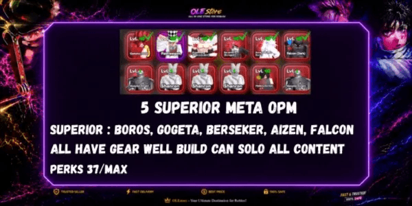 Many Superior new meta solo all content well build all have gear