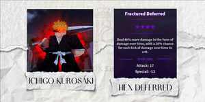 Hex Deferred Ichigo Kurosaki | Legendary Trait - A Universal Time (AUT)