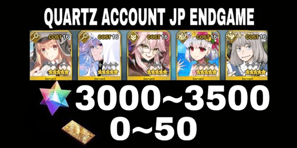 Account SQ FGO JP Quad Support+Free SSR