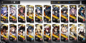ARKNIGHTS GLOBAL MIDGAME 17*6, LIMITED SAKIKO, PRAMANIX ALTER, ULPIANUS, TYPHON, EYJA, THORN, TITI, HOEDERER, KALTSIT, BLAZE, EXUSIAI, IFRIT, VIVIANA, LUMEN