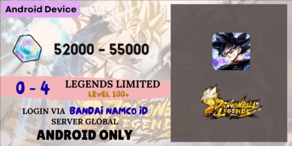 Akun Dragon Ball Legends Global [Android] - 1