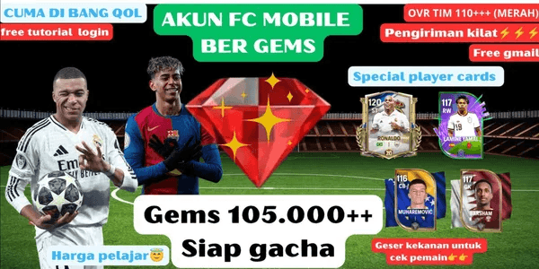 AKUN FC MOBILE SMURF | GEMS AS PER PHOTO | PLAYERS AS PER PHOTO | LIGHTNING DELIVERY | FREE LOGIN TUTORIAL | #1