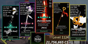 Akun Level 1000(Max) | Fisch | RBL