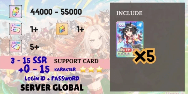 Akun Reroll Uma Musume Pretty Derby [Global] - 1