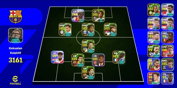 Efootball account ready for match