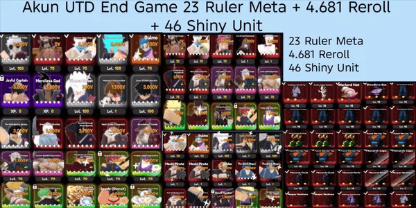 Akun End Game Universal Tower Defense Ruler Meta