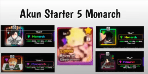 Starter Account 5 Monarch - Anime Vanguards