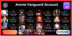 Account 12 Meta Monarch - Luffy, Madara, Alocard, Escanor, Ainz, Kratos, Shinobi Sage, Time Goddess, Shinobi Strongest, Kaido, Zoro, Fallen Angel