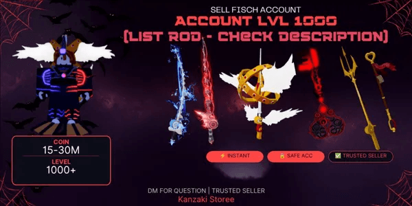 ACCOUNT FISCH END GAME MAX LVL 1000