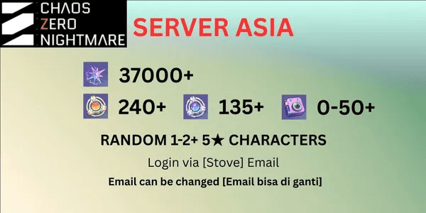 Account CZN Limited Series A [Asia Server]