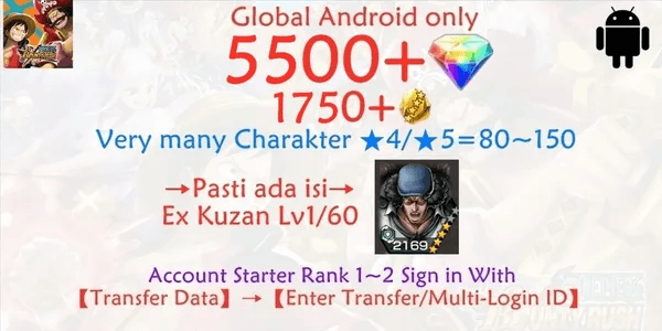 OPBR ONE PIECE Bounty Rush-5 Account