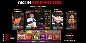 ANIME SQUADRON - 3 SUPERIOR - AKAZA EVO [SUPERIOR - FULL SSS] + AIZEN EVO [SUP] + GAROU EVO [SUP]