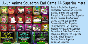 Anime Squadron Superior Meta Account