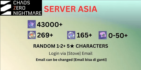 Account CZN Limited Series B [Asia Server]