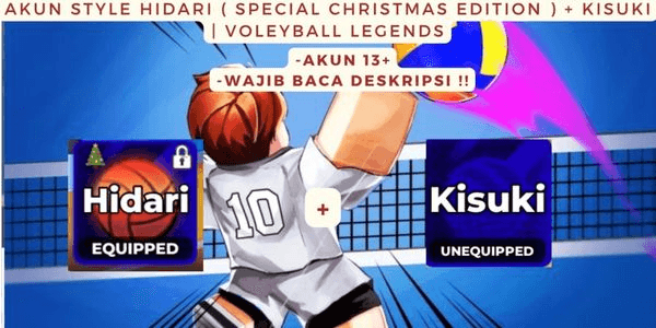 Gambar Product AKUN STYLE HIDARI ( SPECIAL CHRISTMAS EDITION ) + KISUKI | VOLEYBALL LEGENDS