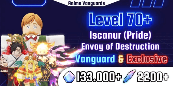 Accounts Anime Vanguards Lvl 70 | Instant Delivery