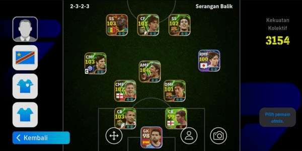 Gambar Product eFootball GG account Mane, Rui Costa, Kubo (3154)