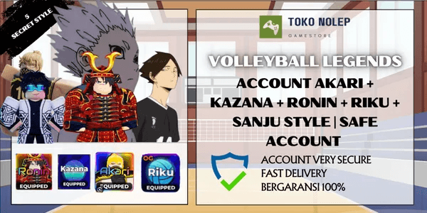 ACCOUNT AKARI + RONIN + KAZANA + RIKU + SANJU STYLE | 5 SECRET | 13+ | SECURE AND FAST DELIVERY | CHARACTER ACCOUNT STYLE