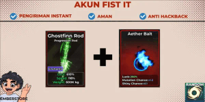 Ghostfinn Rod Account + Aether Bait + Random Ability + Random Enchant + Secret Bonus