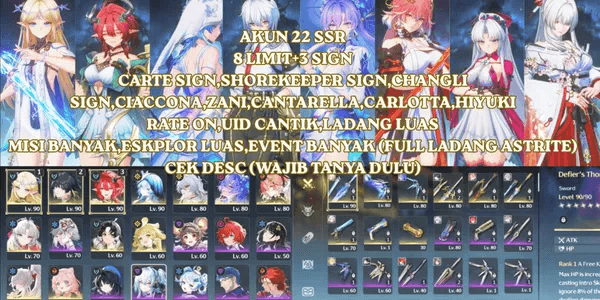 [SEA] 22 SSR 8 LIMITED+3 SIGN,CARTE SIGN,SHOREKEEPER SIGN,CHANGLI SIGN,CIACCONA,ZANI,CANTARELLA,CARLOTTA,HIYUKI RATE ON,UID BEAUTIFUL
