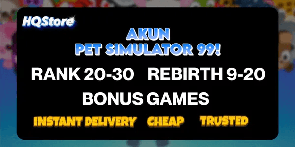 PS99 Account High Rank | High Rebirth | Bonus Gems | Full Access - Pet Simulator 99