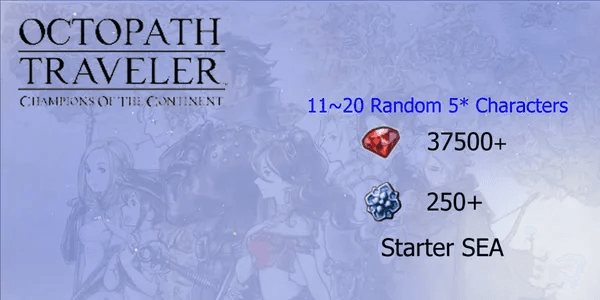 Reroll Account Octopath Traveler CotC [SEA]#3