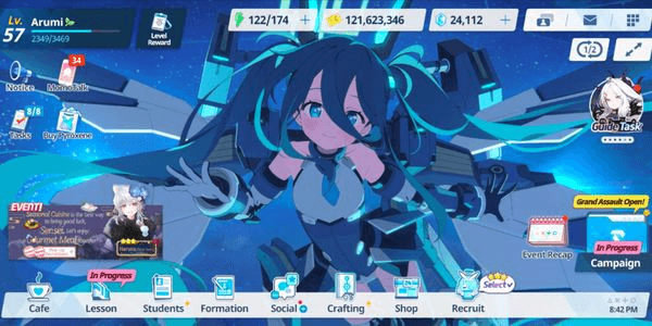 Gambar Product Akun Blue Archive Starter Ber Pyrox Server Asia