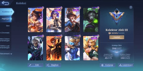 Gambar Product #4 Akun Mobile Legends | Kolektor Ahli Murah