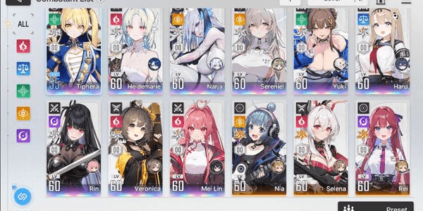 Gambar Product [Asia][Selector][19SSR] Heidemarie +Sign, Sereniel +Sign, Narja +Sign, Mei+1, Veronica+2, Rin