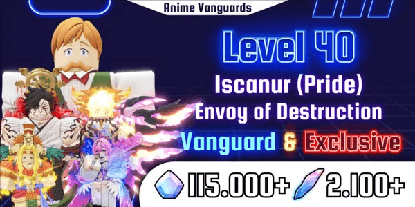 Accounts Anime Vanguards Lvl 40 | Instant Delivery