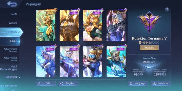 Gambar Product CHEAP MOBILE LEGEND ACCOUNT | FAMOUS COLLECTOR