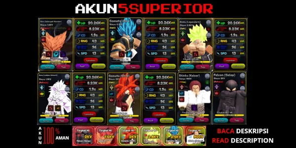 GOMETA BLUE + 5 SUPERIOR [BROLU + GOMETA SSJ + GAROU + GRIFFITH + SHANKS]